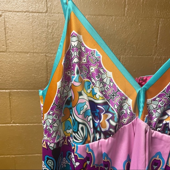 Boho Hippie - Fully Lined Paisley - Size 14 Dress - Picture 4 of 16